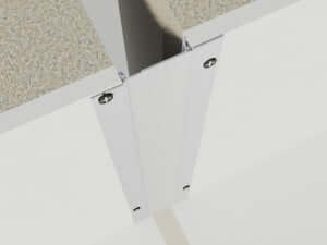 profil de dilatatie perete si tavan din aluminiu si PVC